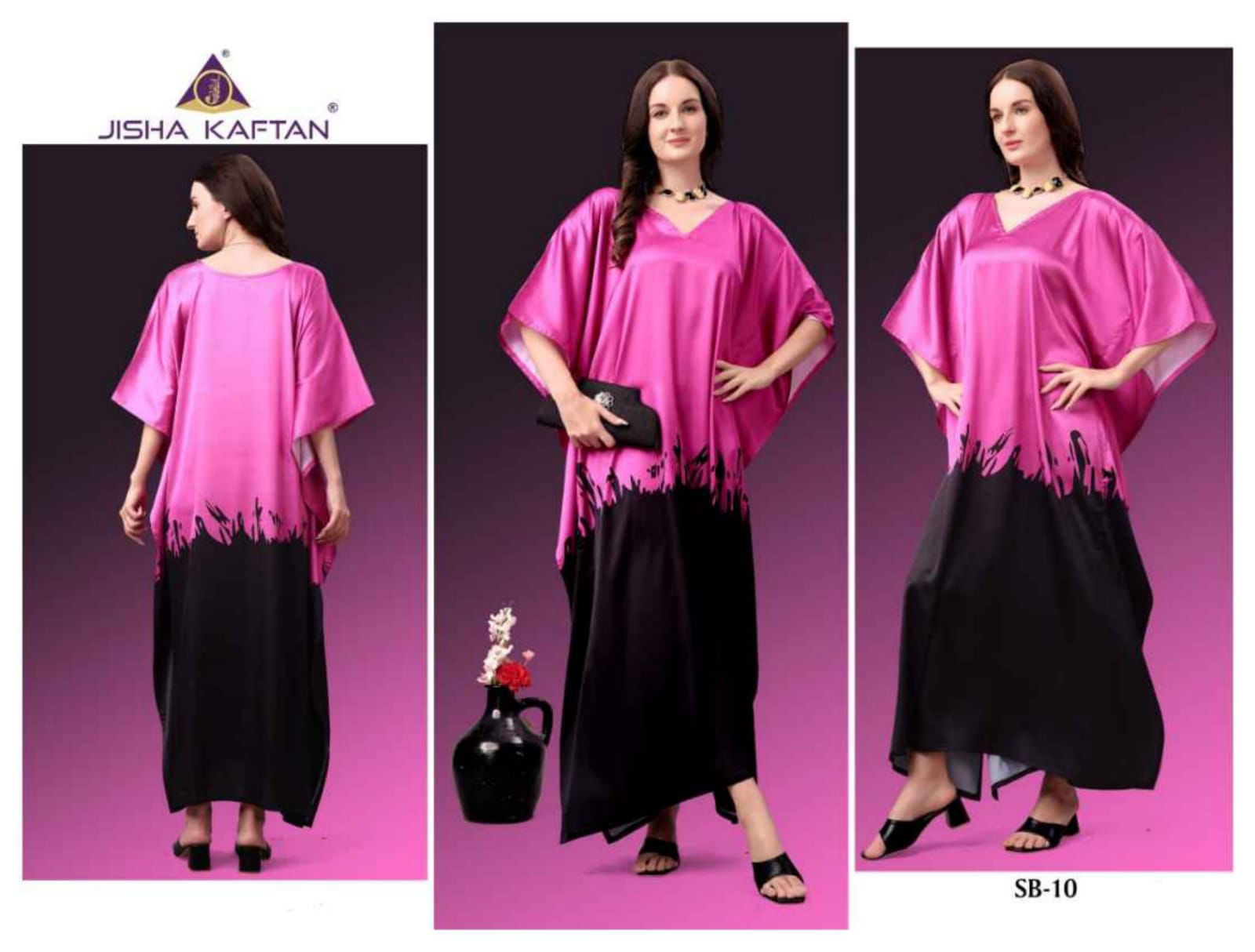 Jisha Satin Breeze Vol 2 Poly Japan Satin Kaftan Suppliers In India